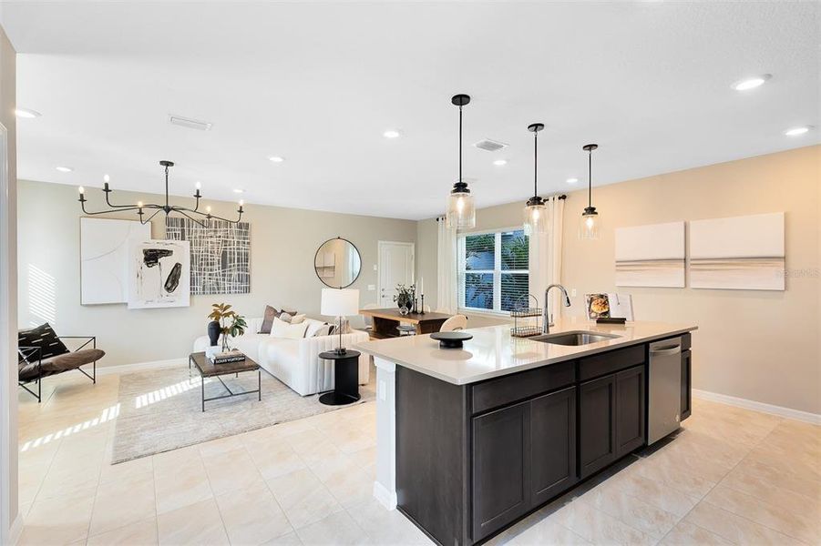 Furnished interior view inside a new home in EverBe, Orlando (Image 16).
