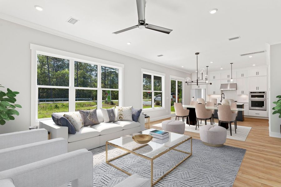 Furnished interior view inside a new home in Brizo, Santa Rosa Beach (Image 8).