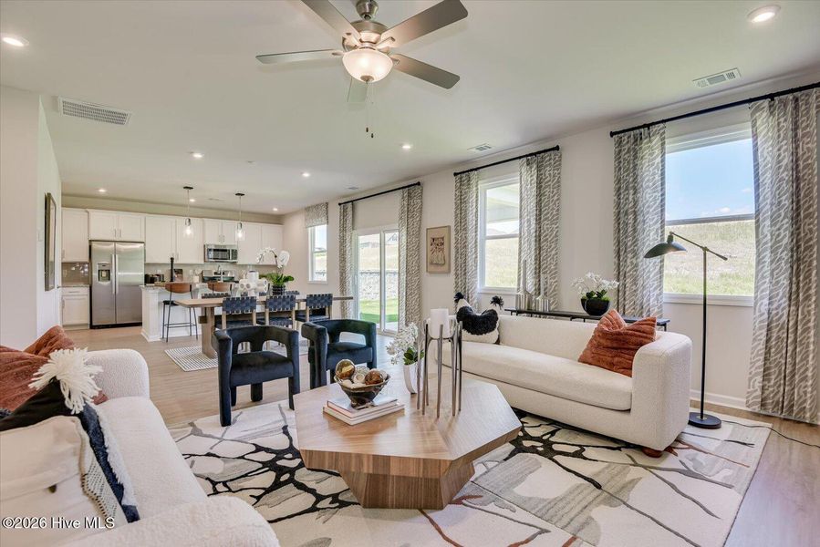 Furnished interior view inside a new home in Providence Station at Trolley Run, Aiken (Image 7). Furnished interior view inside a new home in Providence Station at Trolley Run, Aiken (Image 7).