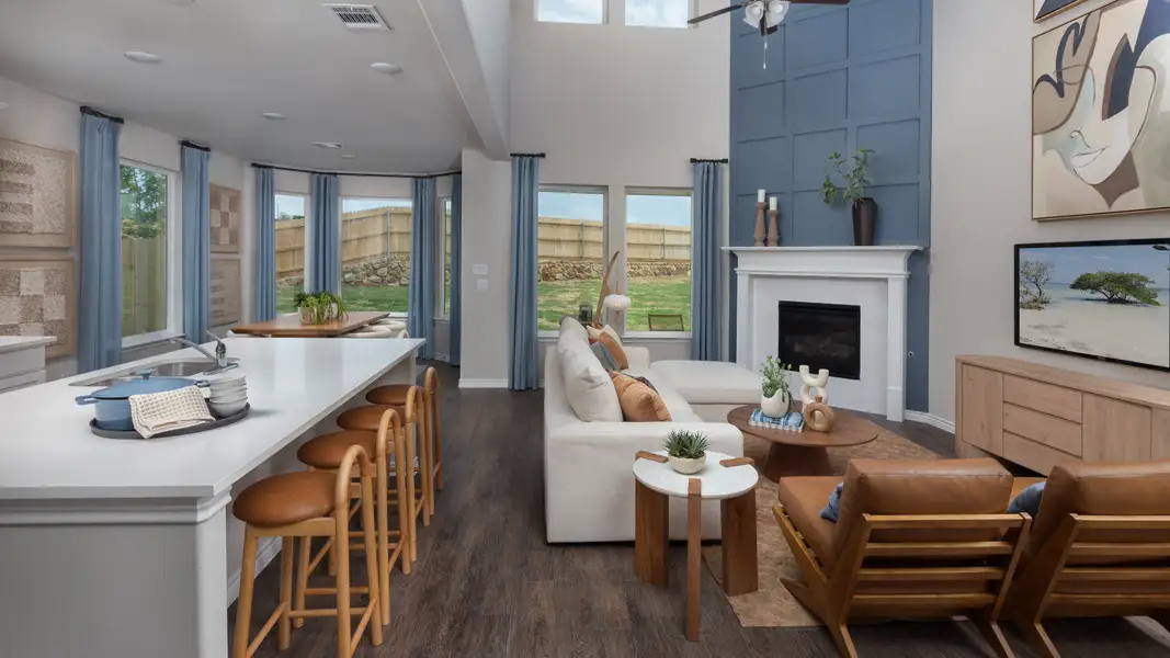 Representative furnished interior of a home built from the The Campbell by Legend Homes in Retreat at Fossil Creek, Fort Worth (Image 6).
