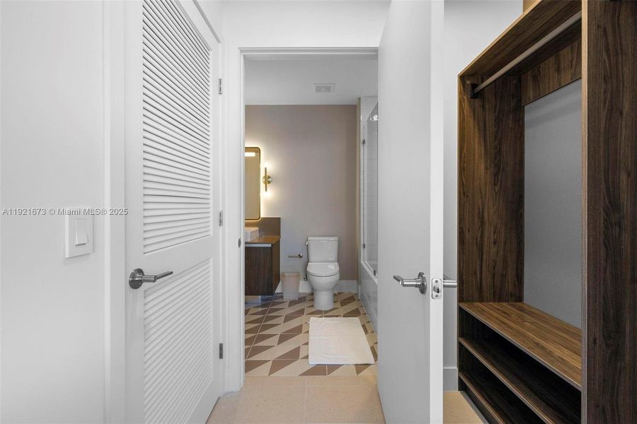 Furnished interior view inside a new home in , Miami (Image 8).