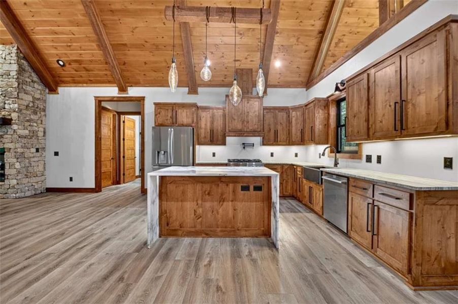 Furnished interior view inside a new home in , Ellijay (Image 5).