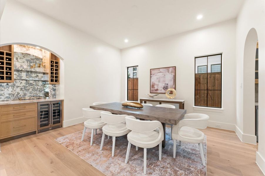 Dining Room. *Previous project by the same developer, floor plans and selections may vary.*