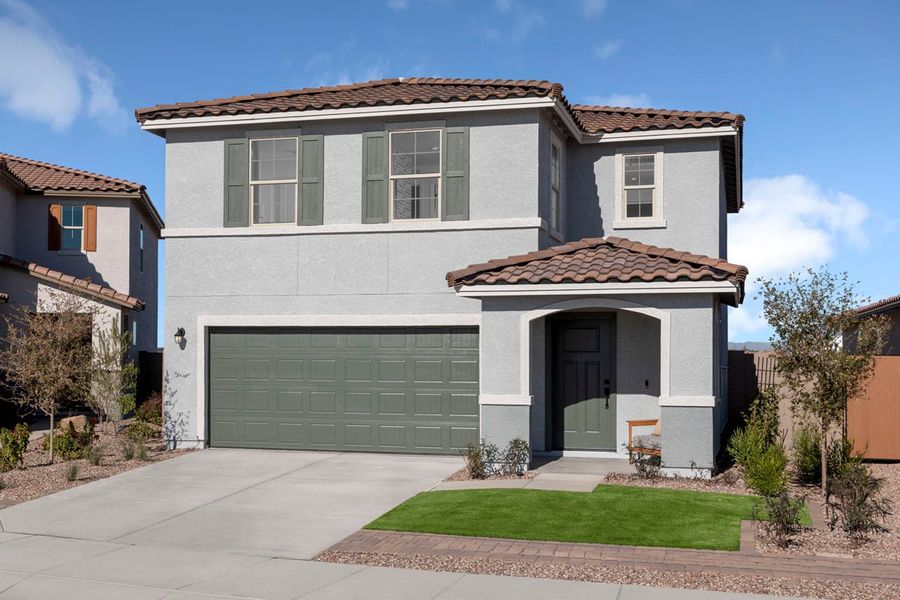 Representative exterior photo of a completed home built from the Plan 2063 by KB Home in Skyline Village Prelude, San Tan Valley, AZ (Image 13).