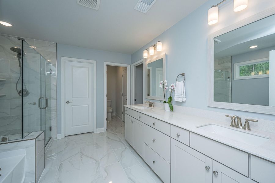 Furnished interior view inside a new home in Sea Island Preserve, Johns Island (Image 73).