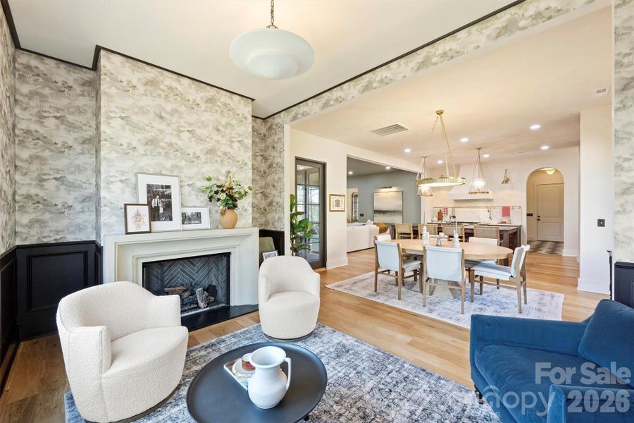 Furnished interior view inside a new home in , Belmont (Image 15).