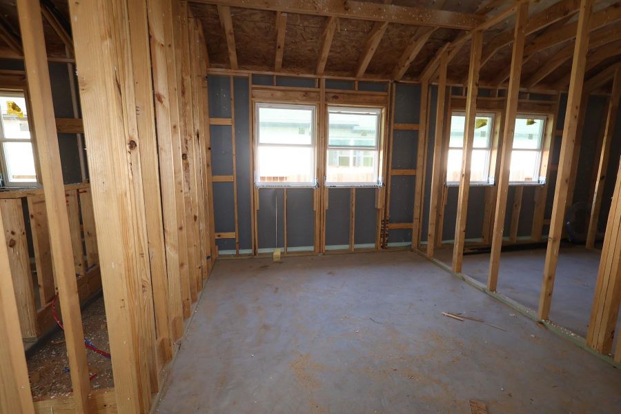 In-progress construction of a new home in Brookewater - Terrace Collection, Rosenberg, TX (Image 15).