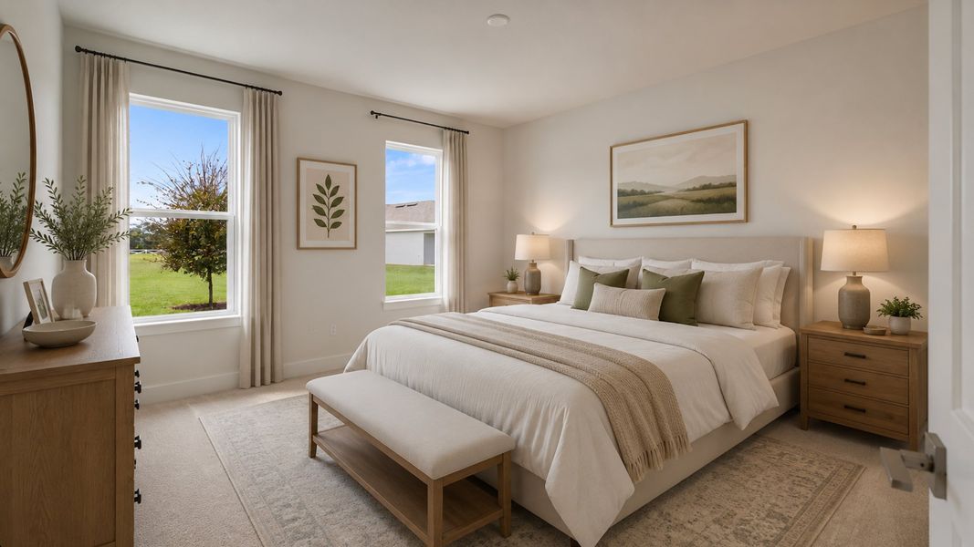 Buttonwood Floor Plan With a Virtually Staged Primary Suite Buttonwood Floor Plan With a Virtually Staged Primary Suite