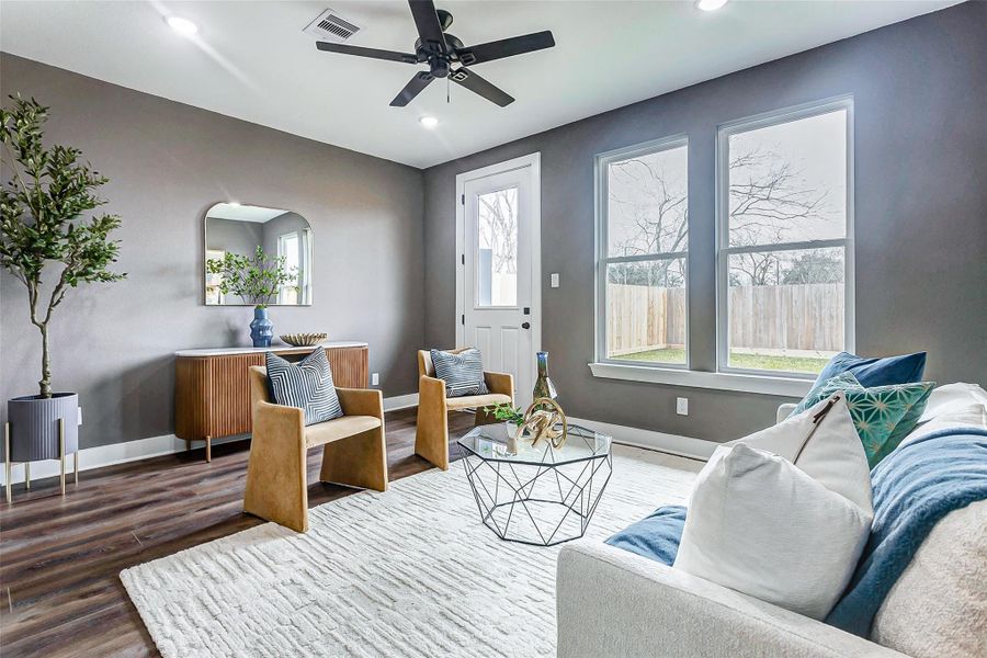 Furnished interior view inside a new home in , Houston (Image 38).