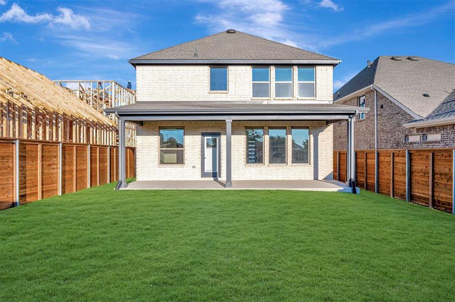 Exterior details and patio area of a home in Solterra - Garden Series, Mesquite (Image 2).