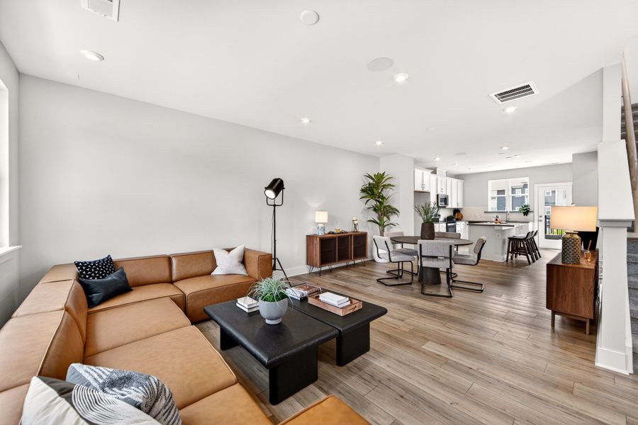 Furnished interior view inside a new home in Context at Oakhurst, Charlotte (Image 4).