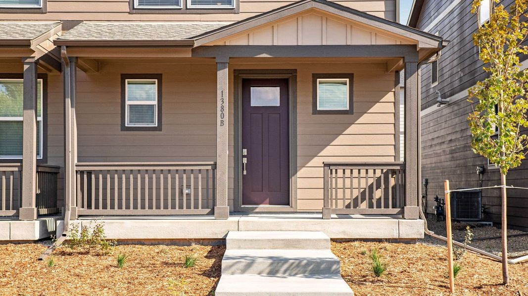 Exterior details and patio area of a home in Settlers Crossing, Commerce City (Image 4).