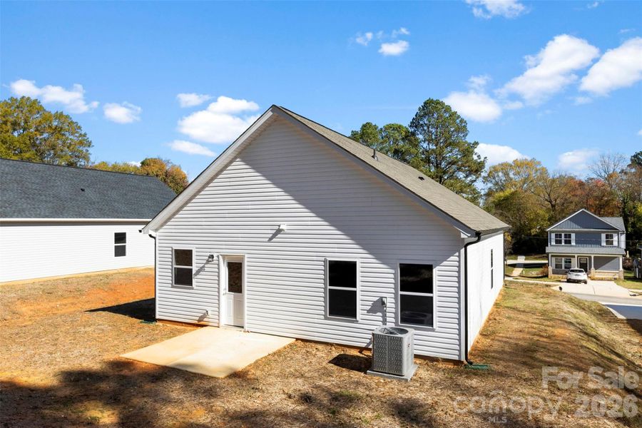 Exterior details and patio area of a home in , Spencer (Image 21).