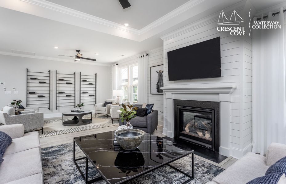 Representative furnished interior of a home built from the Renown - Waterway Collection by Pulte Homes in Crescent Cove, Myrtle Beach (Image 8).