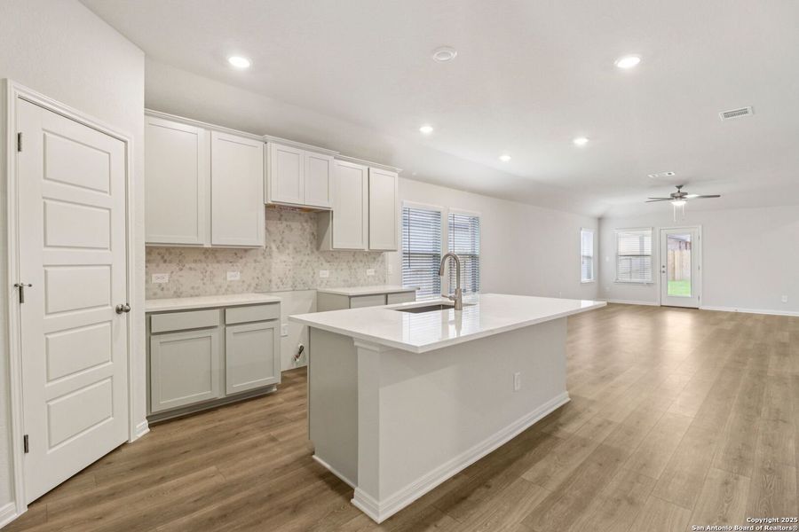 Furnished interior view inside a new home in Kallison Ranch, San Antonio (Image 8). Furnished interior view inside a new home in Kallison Ranch, San Antonio (Image 8).