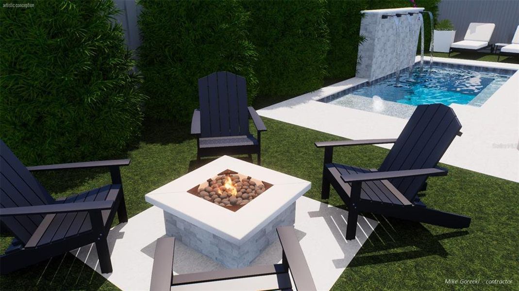 Exterior details and patio area of a home in , Tampa (Image 28).