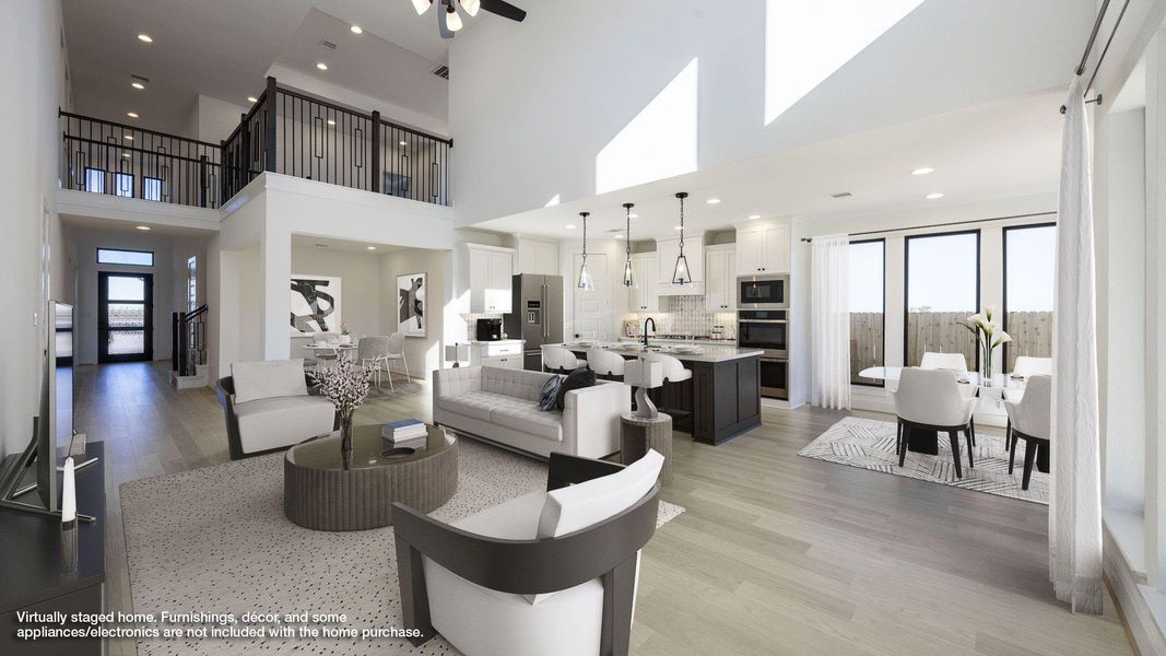 Furnished interior view inside a new home in Eldorado At Santa Rita Ranch 60', Liberty Hill (Image 8).