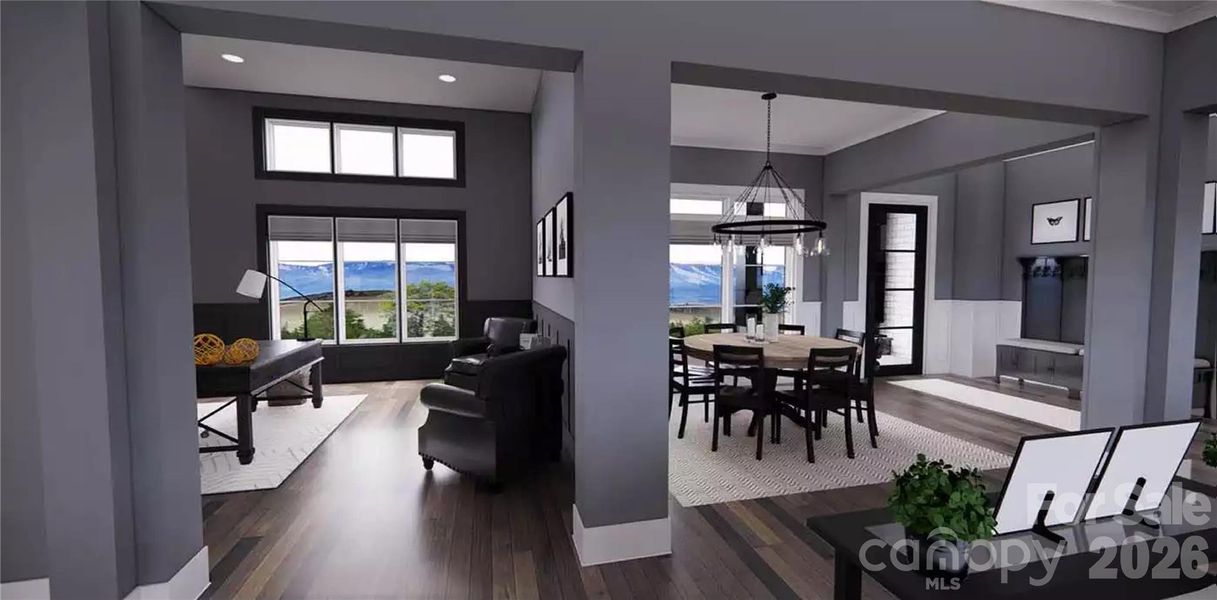 Furnished interior view inside a new home in , Denver (Image 12).