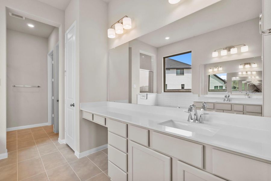 Furnished interior view inside a new home in Bridgeland, Cypress (Image 12).
