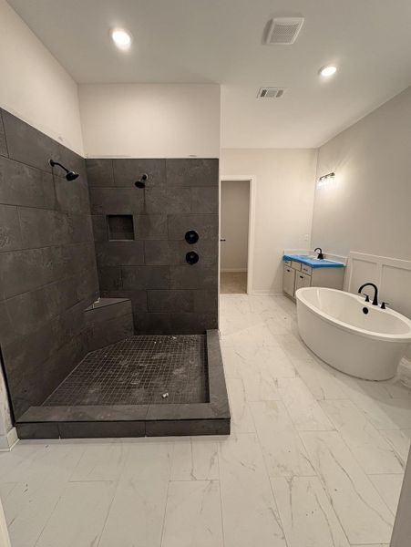 Furnished interior view inside a new home in Manor at Hall Creek, Arlington (Image 6).