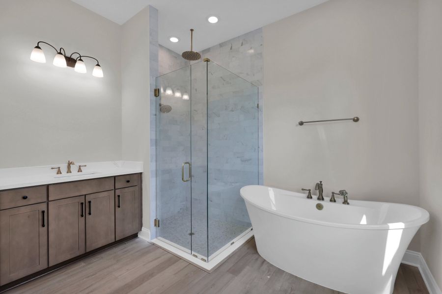 Representative furnished interior of a home built from the Stella by Riverside Homes in Hidden Creek at SilverLeaf, St. Augustine (Image 17).