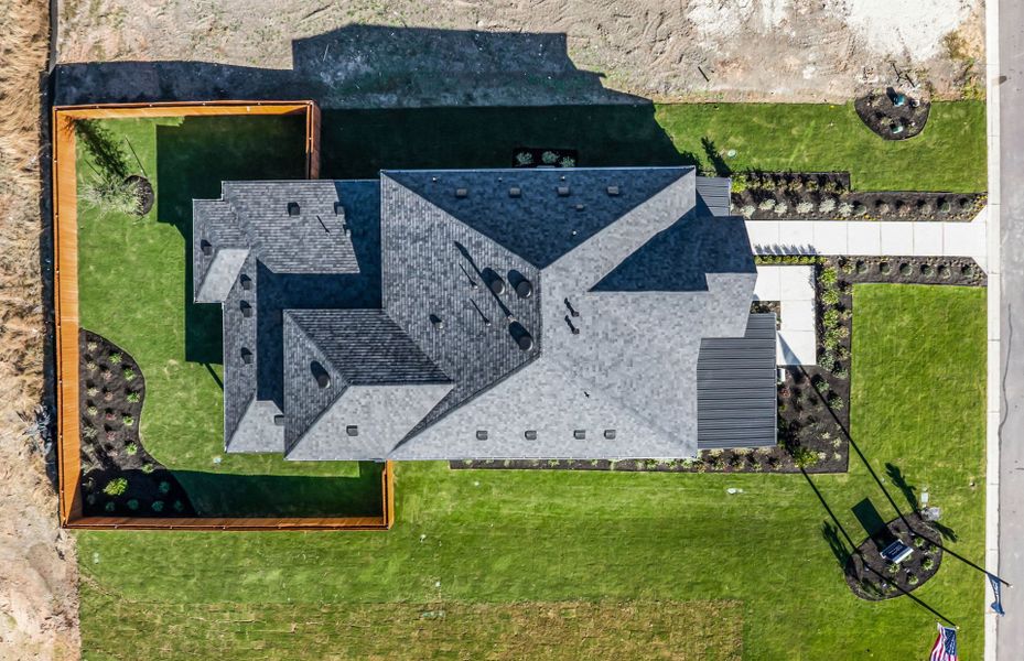 Representative exterior photo of a completed home built from the Sanford by Pulte Homes in Kuempel Farms, Pflugerville, TX (Image 38).