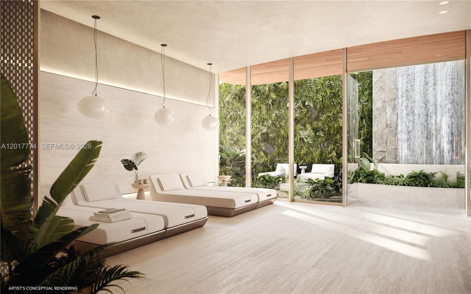 Furnished interior view inside a new home in , Surfside (Image 11).
