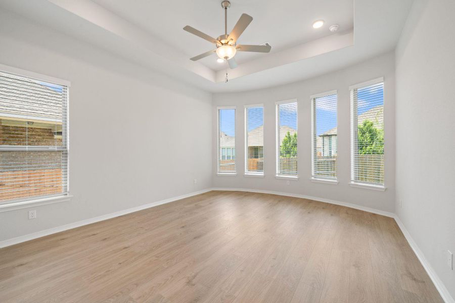 Primary Bedroom with bay windows