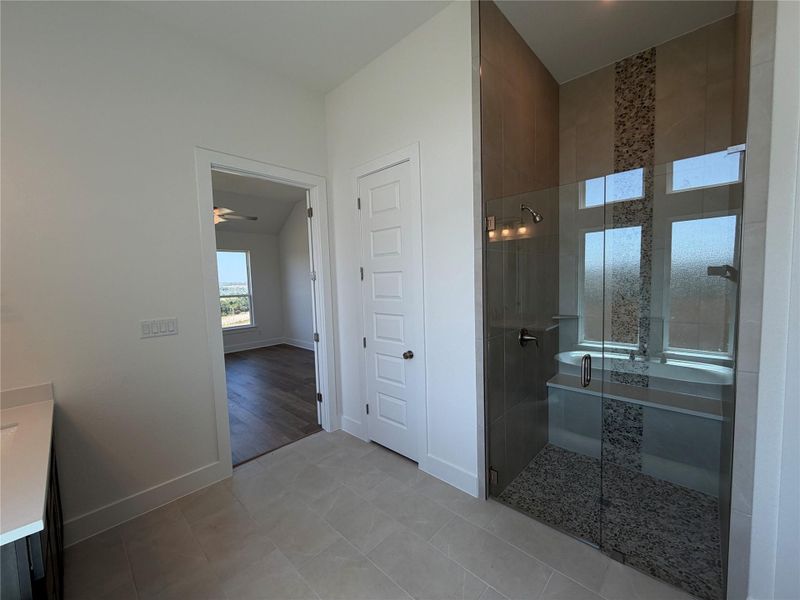 Walk-in shower in Primary Bath Walk-in shower in Primary Bath
