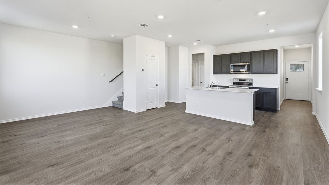 Representative unfurnished interior of a home built from the Hazel by D.R. Horton in Arbor Trails South, Princeton (Image 9).