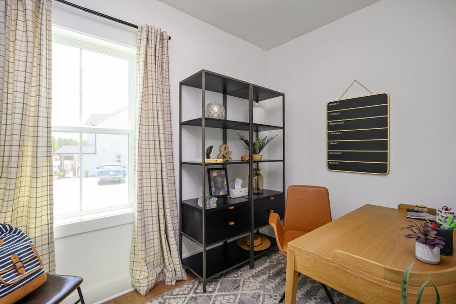 Representative furnished interior of a home built from the Lucky by Garman Homes in Golden Gate, High Point (Image 11).