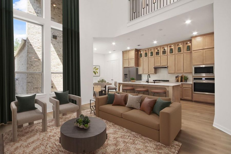 Family Room - Virtually Staged Family Room - Virtually Staged