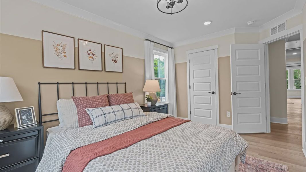 Furnished interior view inside a new home in North First Street Townes, Mebane (Image 23).