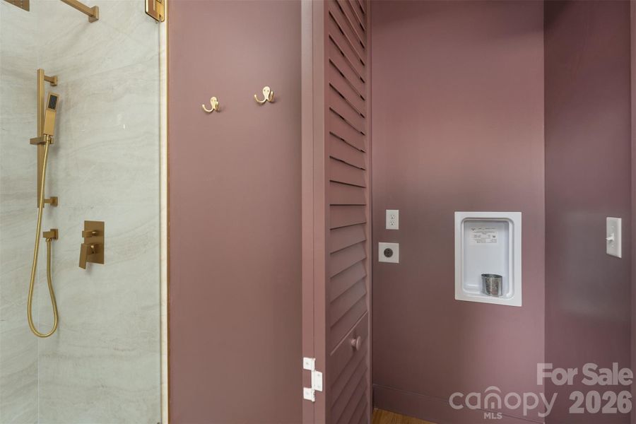 Close-up of interior finishes inside a home in , Asheville (Image 19).