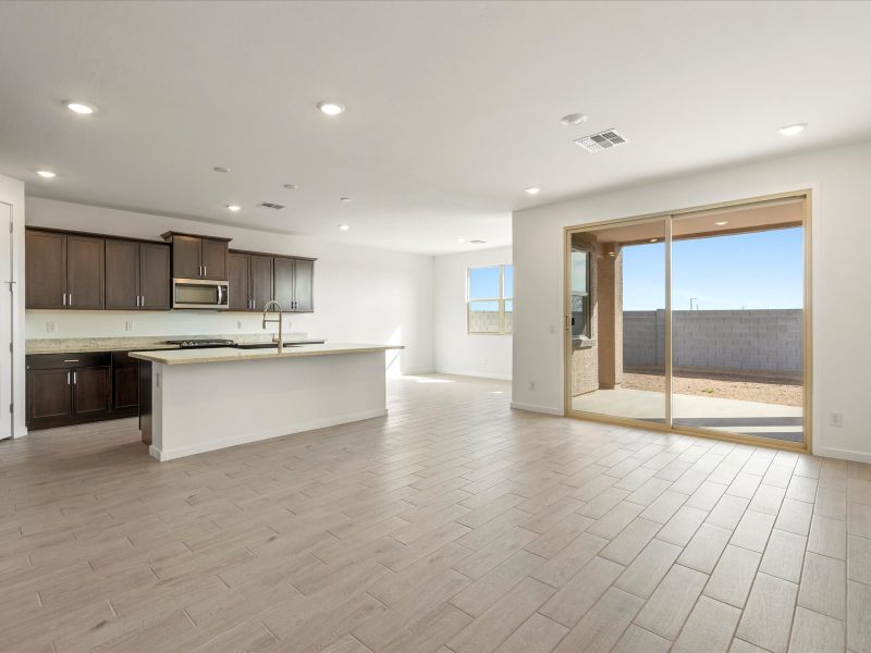 Living room in the Onyx floorplan