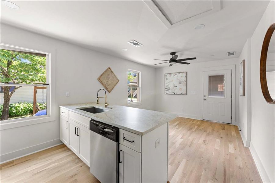Furnished interior view inside a new home in , Atlanta (Image 11).