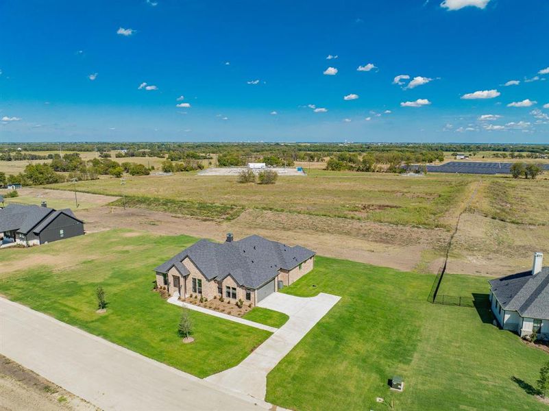 Drone / aerial view featuring a rural view