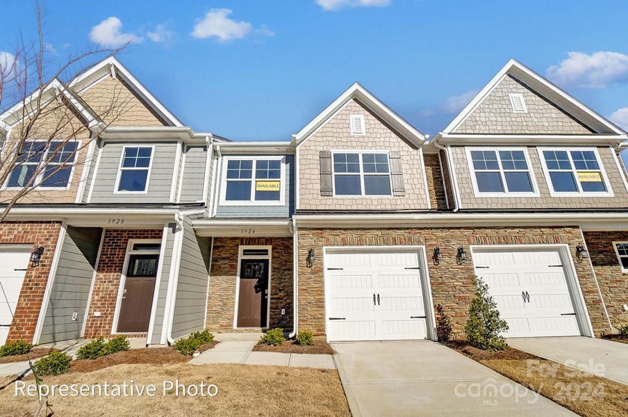 Homesite 178 features an Ashland J floorplan with front load garage.