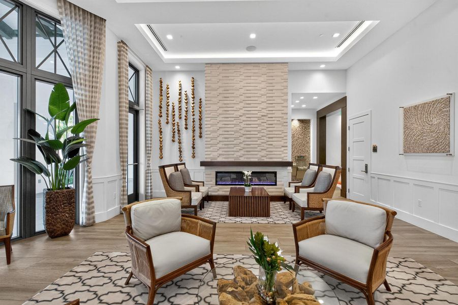 Furnished interior view inside a new home in , Palm Beach Gardens (Image 45).