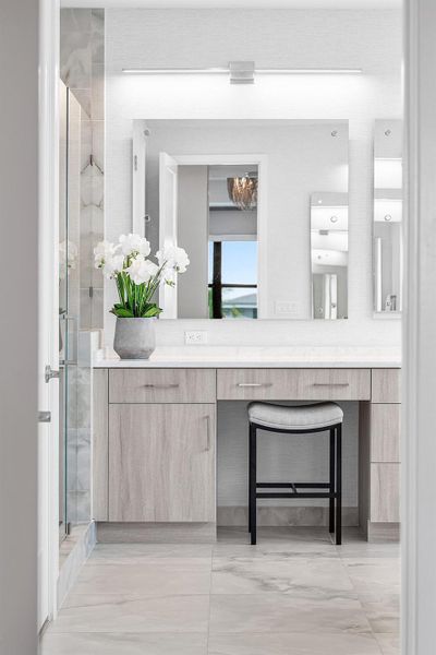 Furnished interior view inside a new home in , Boca Raton (Image 9). Furnished interior view inside a new home in , Boca Raton (Image 9).