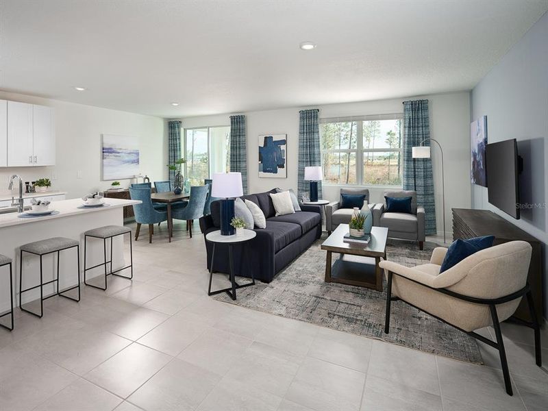 Furnished interior view inside a new home in Magnolia Bay - Classic Series, Nokomis (Image 3).