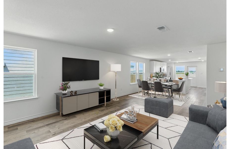 Representative furnished interior of a home built from the Afton by Centex in Davis Ranch, San Antonio (Image 10).