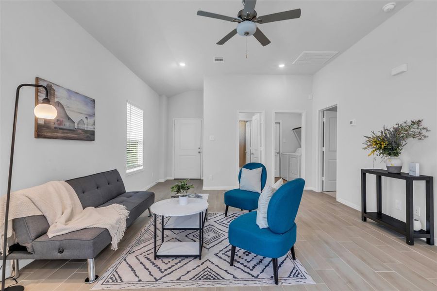 Furnished interior view inside a new home in , Magnolia (Image 17). Furnished interior view inside a new home in , Magnolia (Image 17).