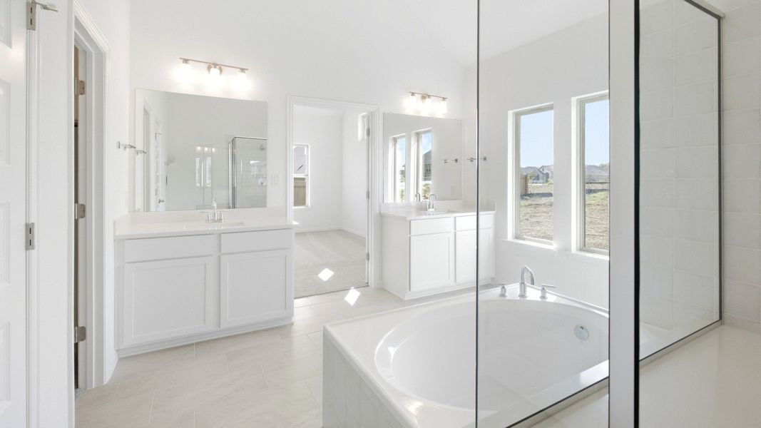 Furnished interior view inside a new home in Carillon, Manor (Image 10).