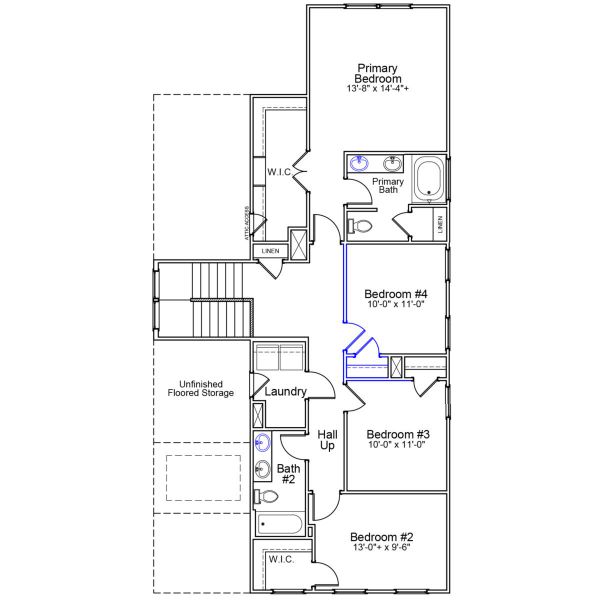 2D floor plan layout of this home in Landmark Commons, Boiling Springs, SC (Image 3). 2D floor plan layout of this home in Landmark Commons, Boiling Springs, SC (Image 3).