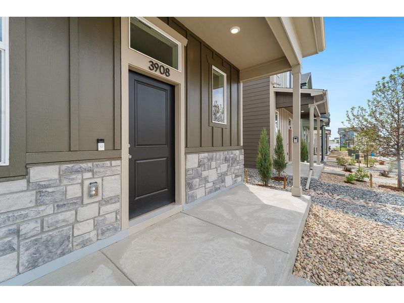 Exterior details and patio area of a home in Liberty Draw, Evans (Image 20).