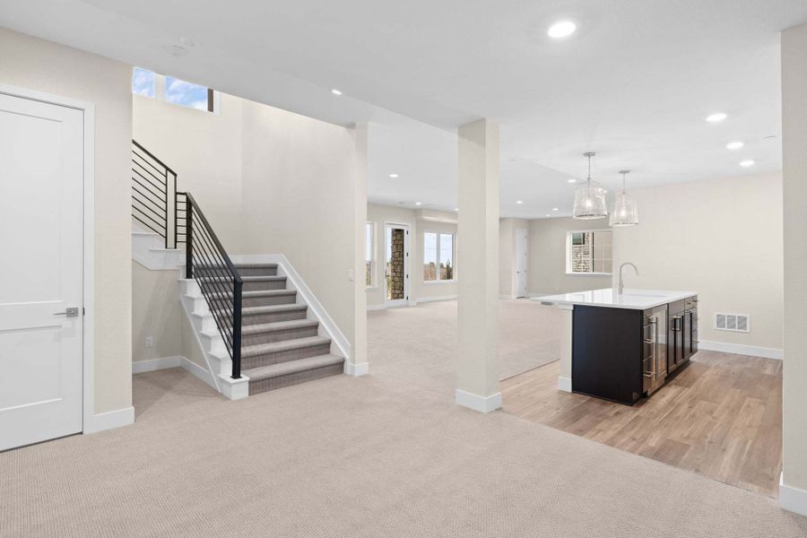Residence 2 | Basement | V3 layout | The Summit at Castle Pines by Trumark Homes