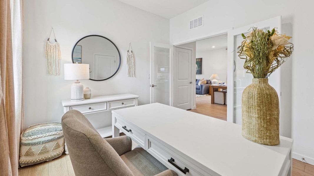 Representative furnished interior of a home built from the Jennings by D.R. Horton in Mockingbird Reserve at Winding Oaks, Ocala (Image 22).