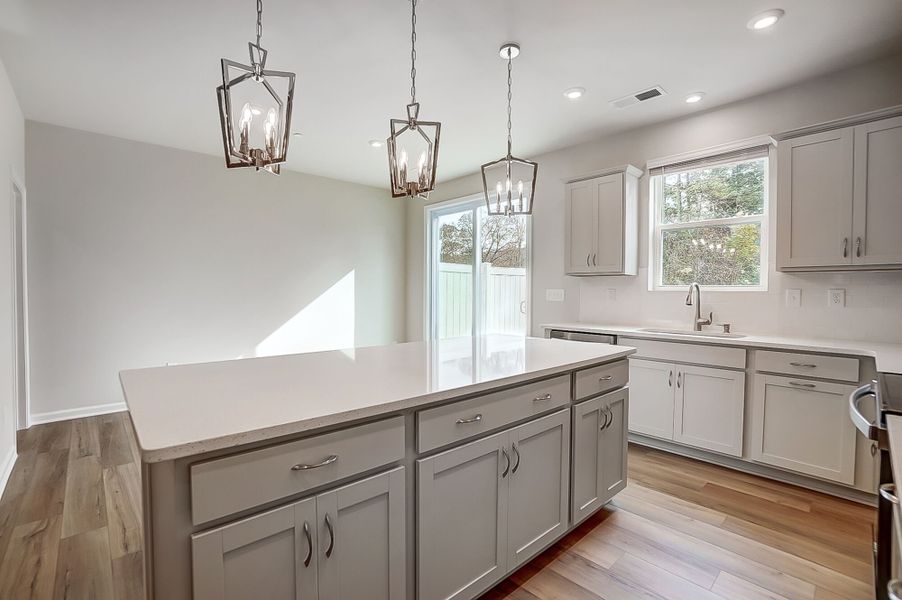 Kitchen with breakfast area