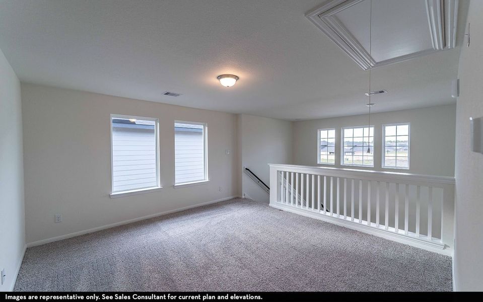 Representative unfurnished interior of a home built from the Lavaca by CastleRock Communities in Austin Colony, Brazoria (Image 13).